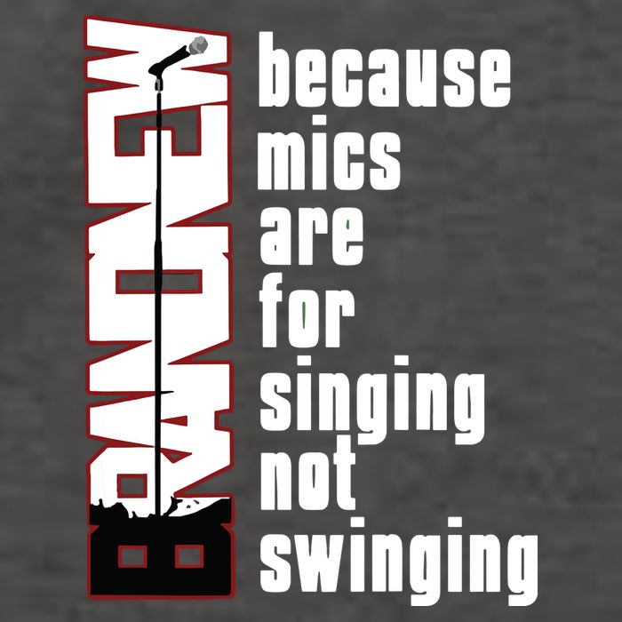 Mics Are For Singing Not Swinging Vector Backpack