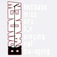 Mics Are For Singing Not Swinging Garment-Dyed Sweatshirt