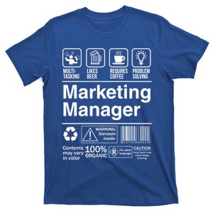 Marketing Ager Funny Sarcastic Label Meaningful Gift T-Shirt