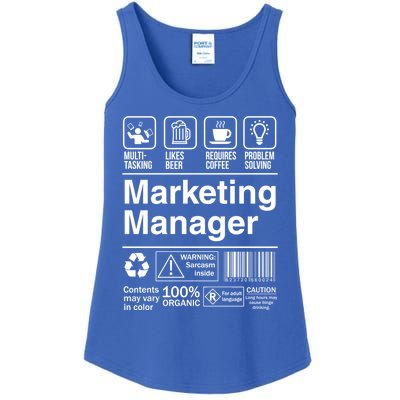 Marketing Ager Funny Sarcastic Label Meaningful Gift Ladies Essential Tank