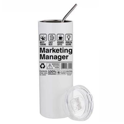 Marketing Ager Funny Sarcastic Label Meaningful Gift Stainless Steel Tumbler