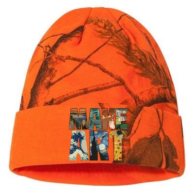 MAKE ART | Funny Artist Artistic Humor Painting Cool Kati Licensed 12" Camo Beanie