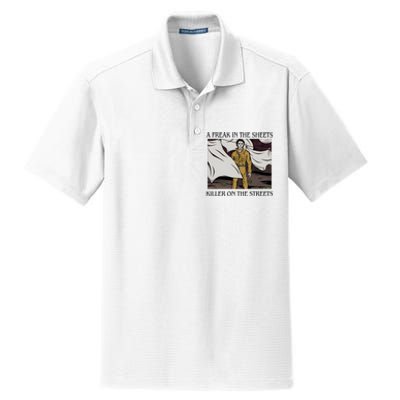 Michael A Freak In The Sheets Killer On The Streets Halloween Dry Zone Grid Polo