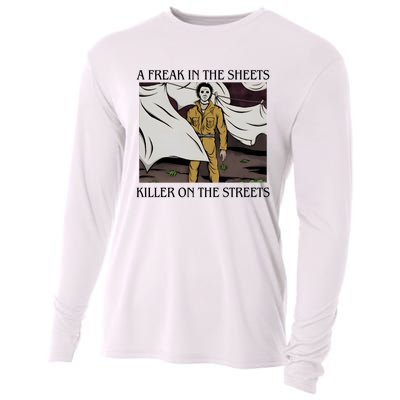 Michael A Freak In The Sheets Killer On The Streets Halloween Cooling Performance Long Sleeve Crew