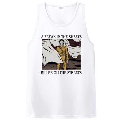 Michael A Freak In The Sheets Killer On The Streets Halloween PosiCharge Competitor Tank