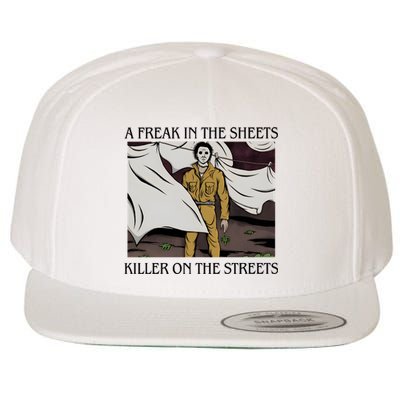 Michael A Freak In The Sheets Killer On The Streets Halloween Wool Snapback Cap