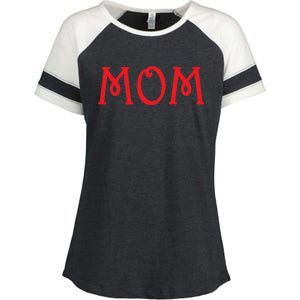 Mom A Fun And Simple Declaration Of Motherhood Status Funny Gift Enza Ladies Jersey Colorblock Tee