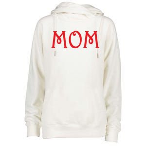 Mom A Fun And Simple Declaration Of Motherhood Status Funny Gift Womens Funnel Neck Pullover Hood