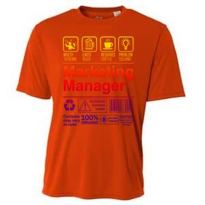 Marketing Ager Funny Sarcastic Label Gift Cooling Performance Crew T-Shirt