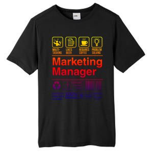 Marketing Ager Funny Sarcastic Label Gift Tall Fusion ChromaSoft Performance T-Shirt