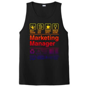 Marketing Ager Funny Sarcastic Label Gift PosiCharge Competitor Tank