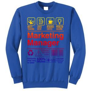 Marketing Ager Funny Sarcastic Label Gift Sweatshirt