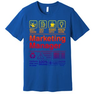 Marketing Ager Funny Sarcastic Label Gift Premium T-Shirt