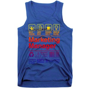 Marketing Ager Funny Sarcastic Label Gift Tank Top