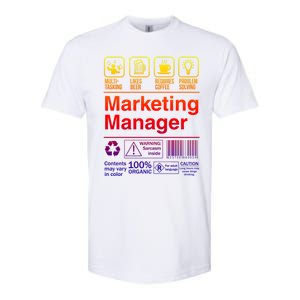 Marketing Ager Funny Sarcastic Label Gift Softstyle CVC T-Shirt