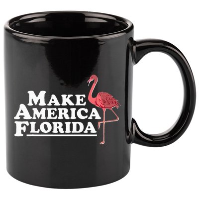 Make America Florida Funny Flamingo 11oz C Handle Ceramic Mug