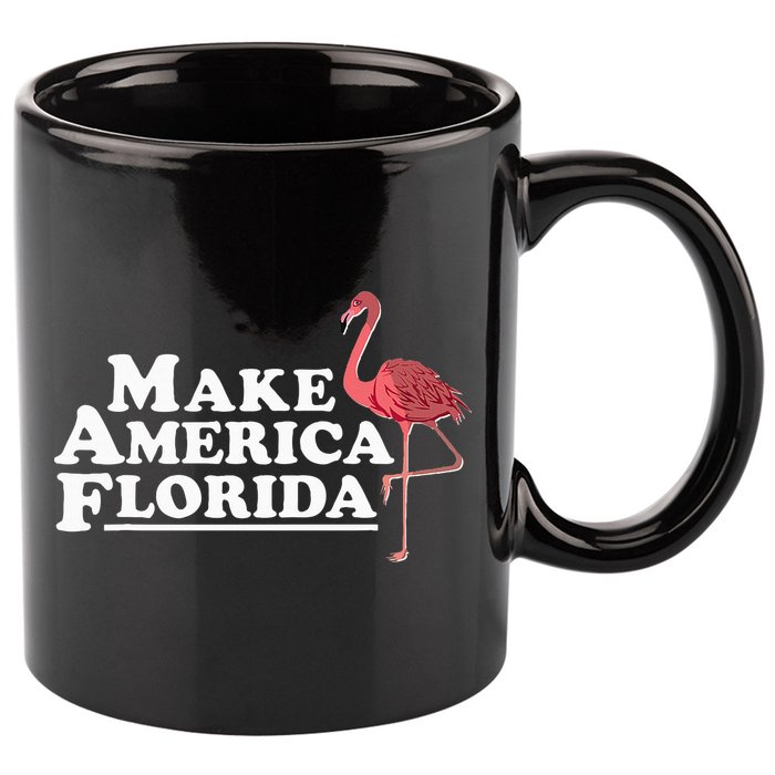 Make America Florida Funny Flamingo 11oz C Handle Ceramic Mug