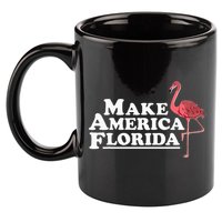 Make America Florida Funny Flamingo 11oz C Handle Ceramic Mug
