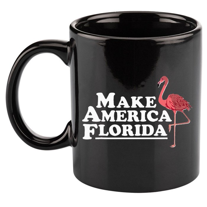 Make America Florida Funny Flamingo 11oz C Handle Ceramic Mug