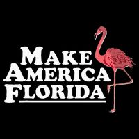 Make America Florida Funny Flamingo 16 in Basic Backpack