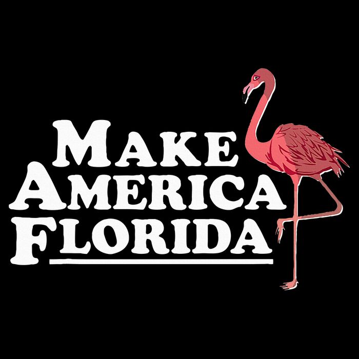 Make America Florida Funny Flamingo 16 in Basic Backpack