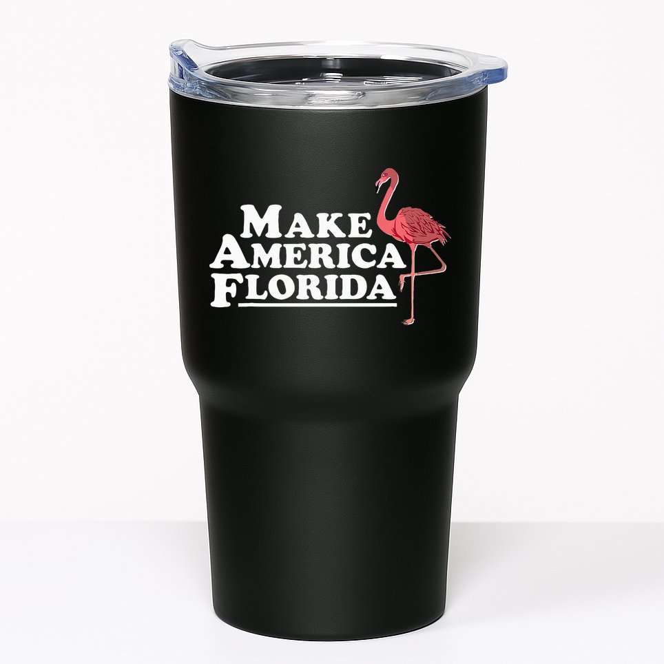 Make America Florida Funny Flamingo Tumbler