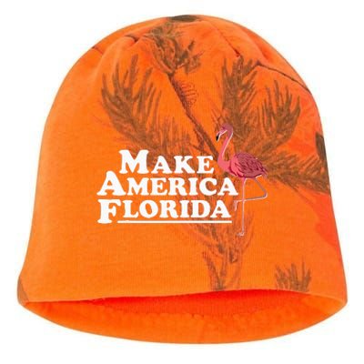 Make America Florida Funny Flamingo Kati - Camo Knit Beanie