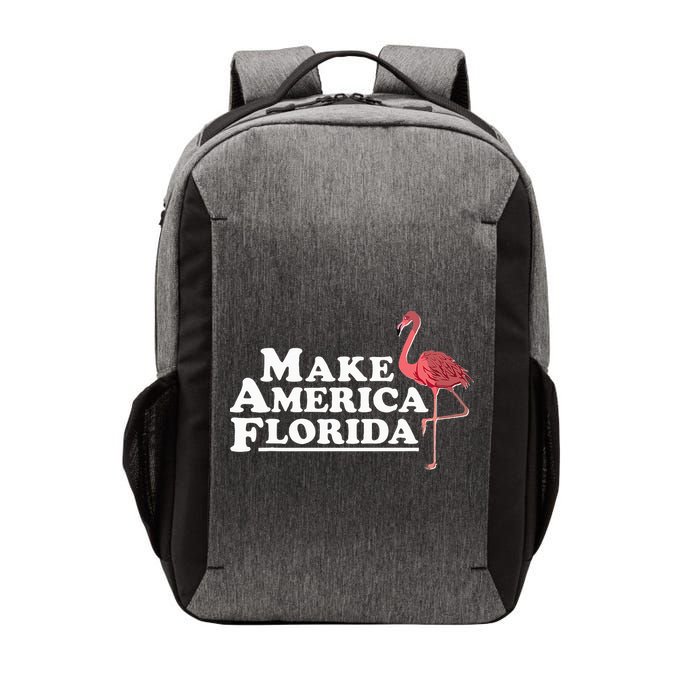 Make America Florida Funny Flamingo Vector Backpack