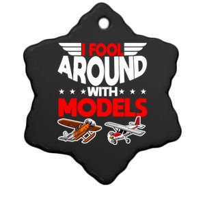 Model Airplane Funny Rc Pilot Around Models Christmas Gift Ceramic Star Ornament