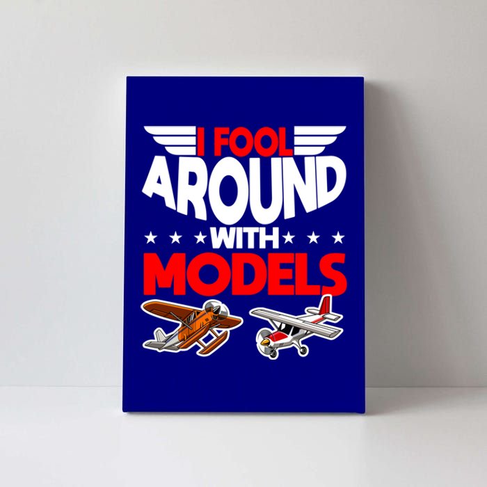 Model Airplane Funny Rc Pilot Around Models Christmas Gift Canvas