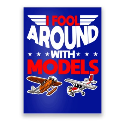 Model Airplane Funny Rc Pilot Around Models Christmas Gift Poster