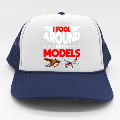 Model Airplane Funny Rc Pilot Around Models Christmas Gift Trucker Hat