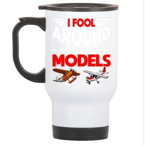 Model Airplane Funny Rc Pilot Around Models Christmas Gift Stainless Steel Travel Mug