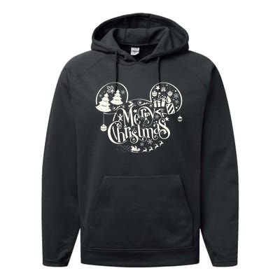 Mickey And Friends Christmas Merry Mickey Ears Performance Fleece Hoodie