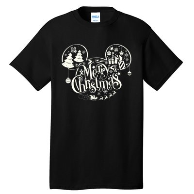 Mickey And Friends Christmas Merry Mickey Ears Tall T-Shirt