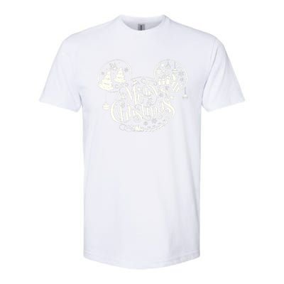 Mickey And Friends Christmas Merry Mickey Ears Softstyle CVC T-Shirt