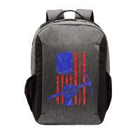 Miner American Flag Mining Gift Pick Usa Patriotic Vector Backpack