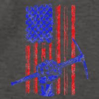 Miner American Flag Mining Gift Pick Usa Patriotic Vector Backpack