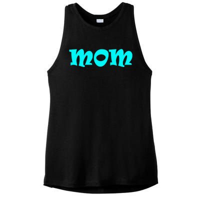 Mom A Fun And Simple Declaration Of Motherhood Status Gift Ladies PosiCharge Tri-Blend Wicking Tank