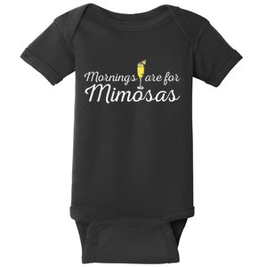 Mornings Are For Mimosas Brunch Breakfast Outfit Baby Bodysuit