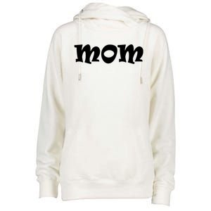 Mom A Fun And Simple Declaration Of Motherhood Status Gift Womens Funnel Neck Pullover Hood