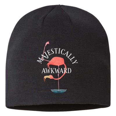 Majestically Awkward Flamingo Sustainable Beanie