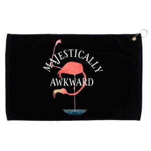 Majestically Awkward Flamingo Grommeted Golf Towel