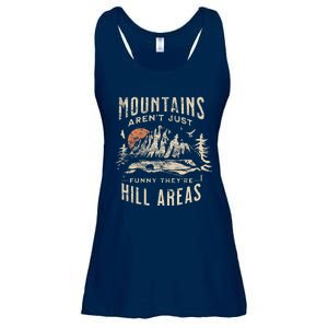 Mountains ArenT Funny TheyRe Hill Areas Dad Joke Word Pun Ladies Essential Flowy Tank