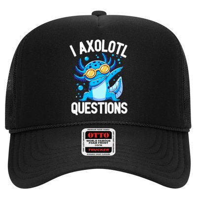 Magical And Funny Axolotl Lover Gifts I Axolotl Questions Trucker Hat