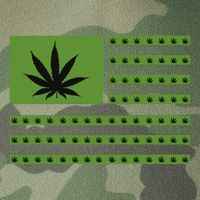 Marijuana American Flag Legacy Tie Dye Trucker Hat