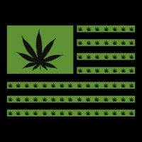 Marijuana American Flag City Backpack