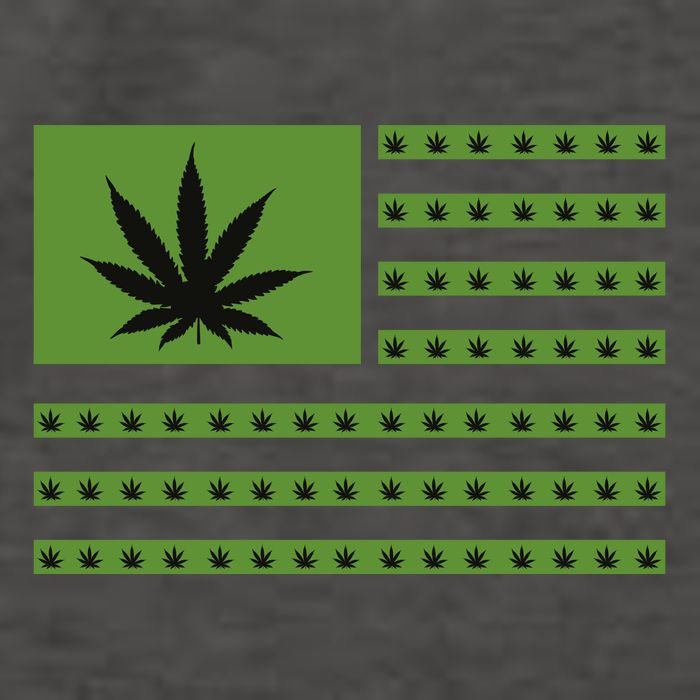 Marijuana American Flag Vector Backpack