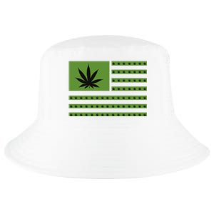 Marijuana American Flag Cool Comfort Performance Bucket Hat