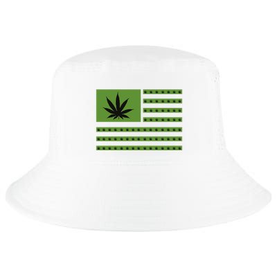 Marijuana American Flag Cool Comfort Performance Bucket Hat